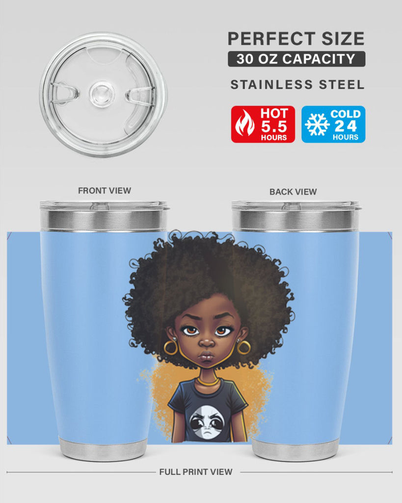 Sparkling Black Girl Design 8#- women-girls- Tumbler