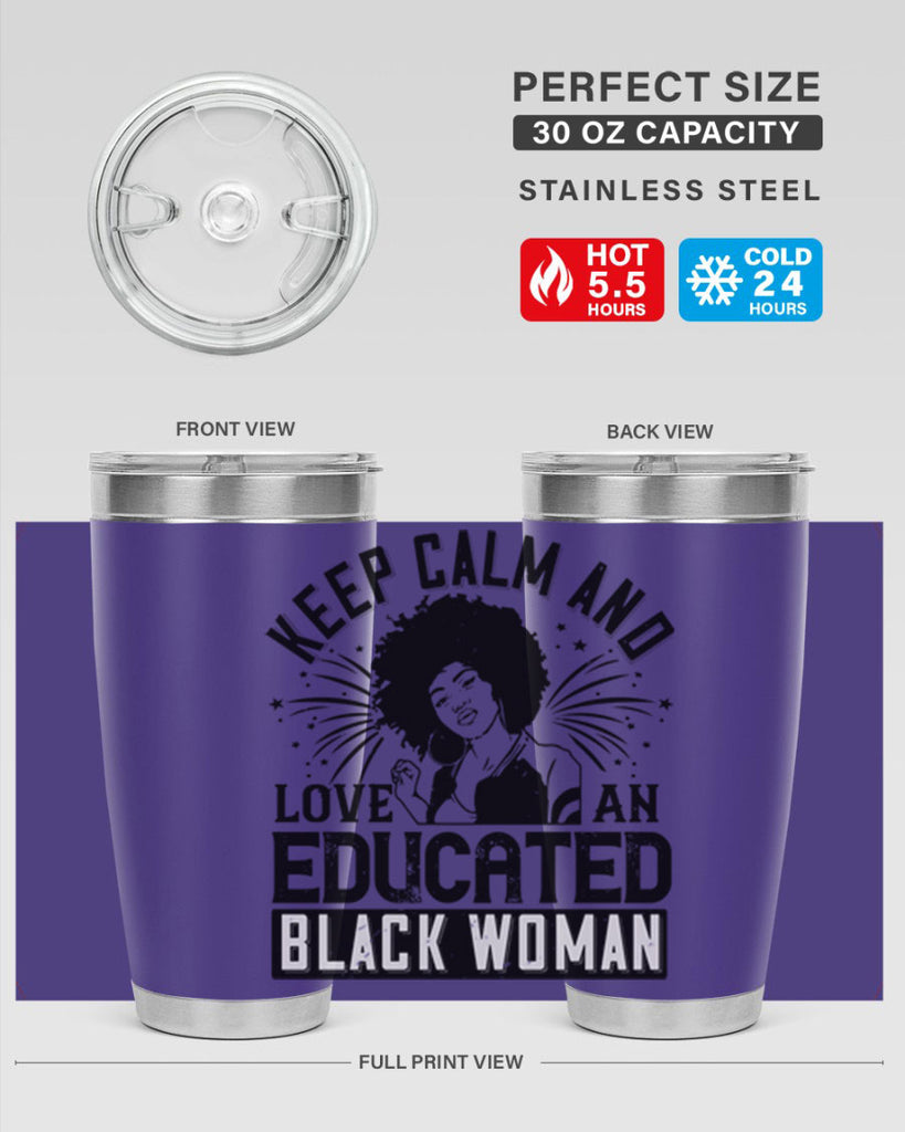 keep calm and love and educated black women Style 20#- afro- Tumbler