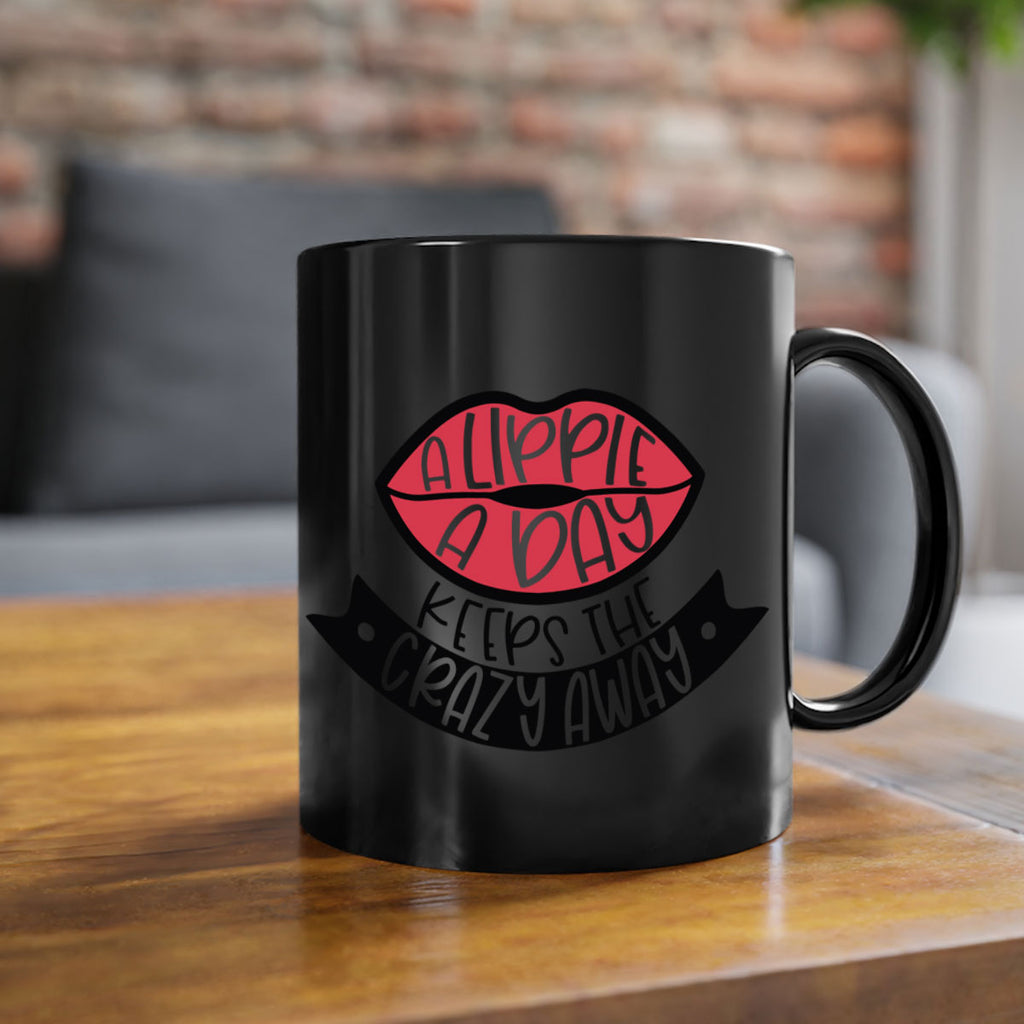 A Lippie A Day Keeps The Crazy Away Style 149#- makeup-Mug / Coffee Cup