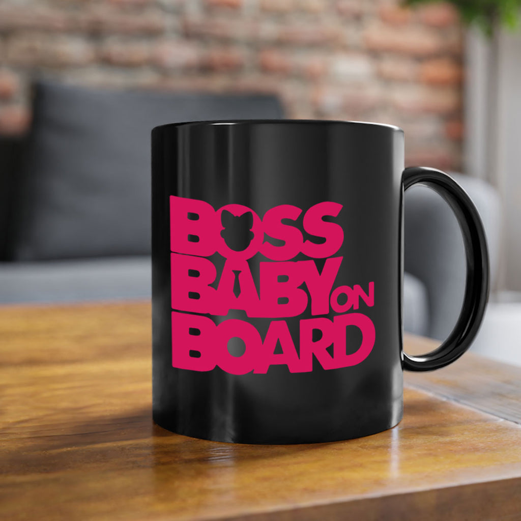 Boss Baby On Board 3#- black words - phrases-Mug / Coffee Cup