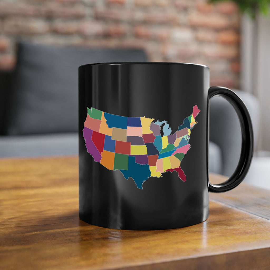 Separate Color Map Style 73#- 4th Of July-Mug / Coffee Cup