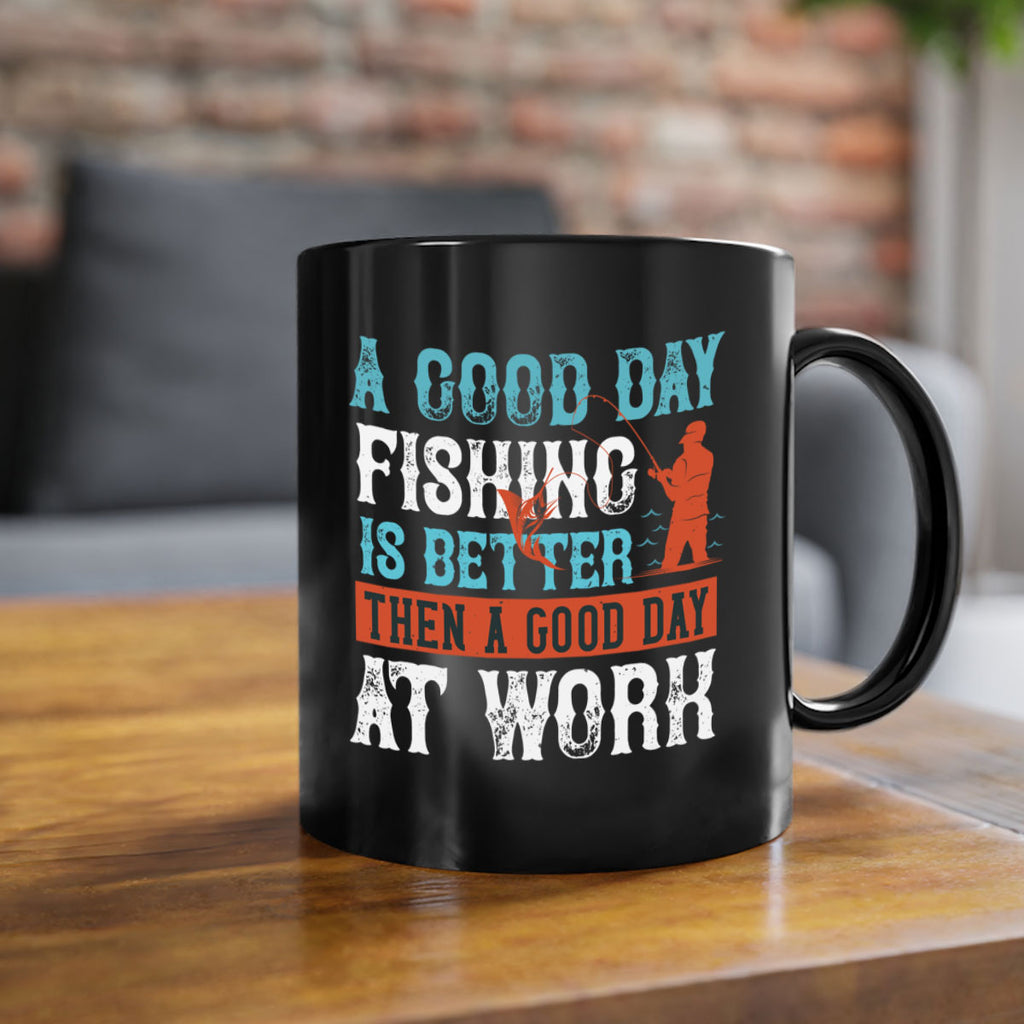 a good day fishing 186#- fishing-Mug / Coffee Cup