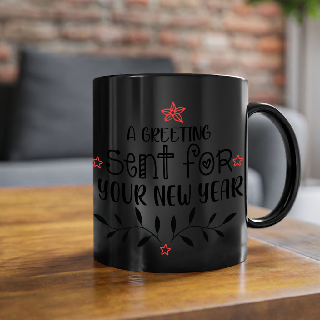a greeting sent for your new year style 40#- christmas-Mug / Coffee Cup