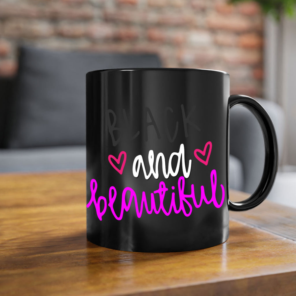 black and beautiful color 252#- black words - phrases-Mug / Coffee Cup