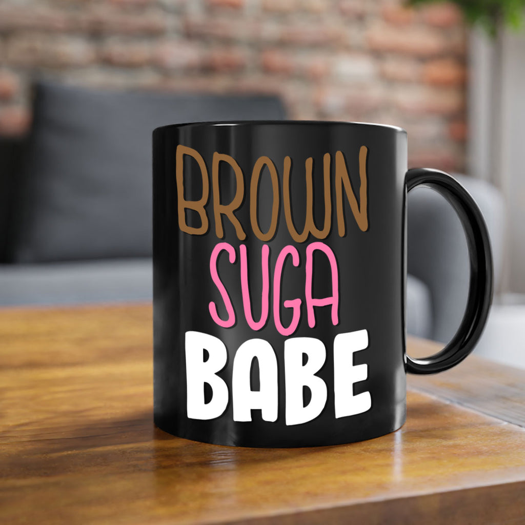 brown suga babe 190#- black words - phrases-Mug / Coffee Cup