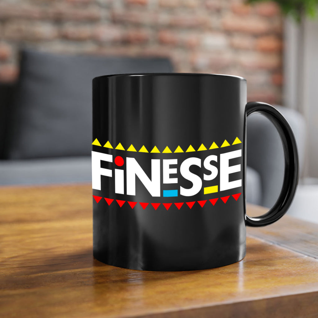 finesse 155#- black words - phrases-Mug / Coffee Cup