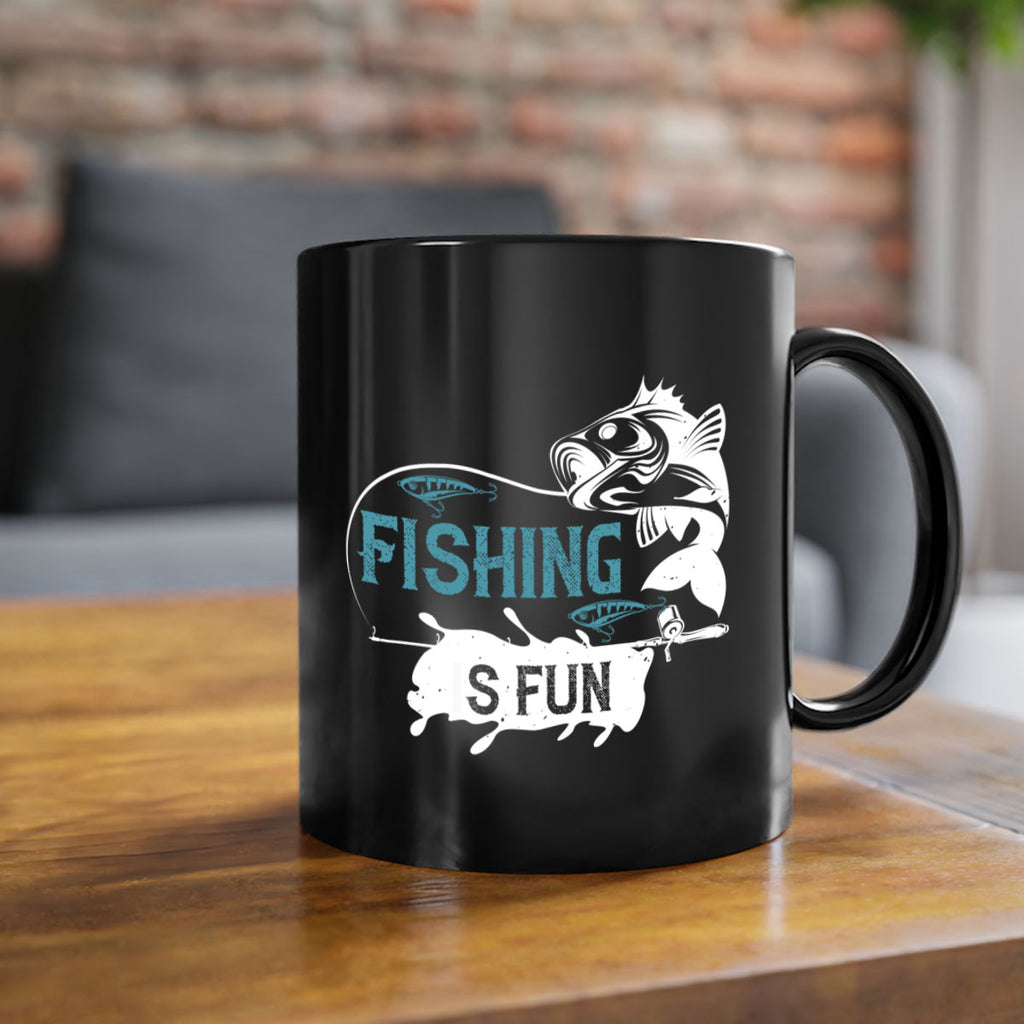 fishing is fun 274#- fishing-Mug / Coffee Cup