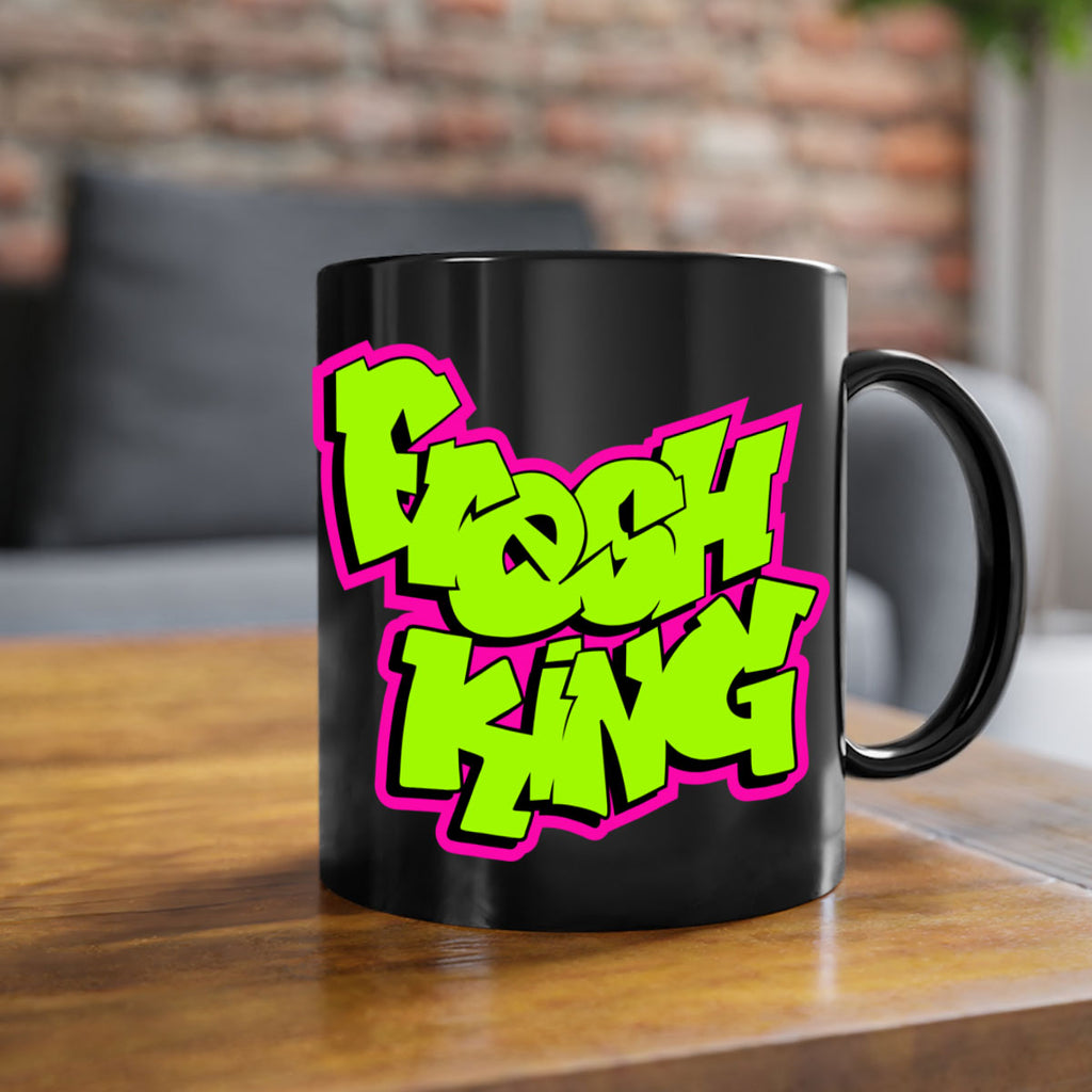 fresh king 147#- black words - phrases-Mug / Coffee Cup