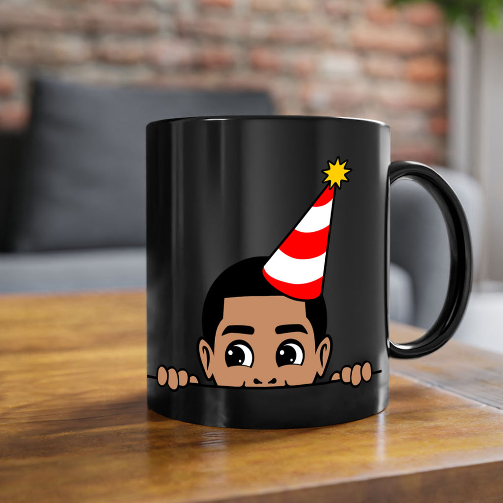 peekaboo afro birthday boy 21#- Black men - Boys-Mug / Coffee Cup