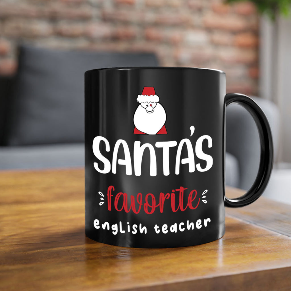 santa's favorite english teacher style 613#- christmas-Mug / Coffee Cup