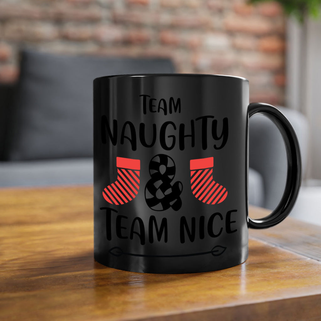 team naughty & team nice style 1188#- christmas-Mug / Coffee Cup
