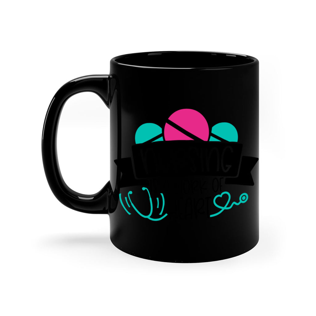 Nursing Is A Work Of Heart Style Style 71#- nurse-Mug / Coffee Cup