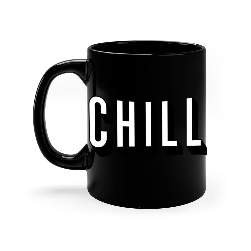 chill netflix 186#- black words - phrases-Mug / Coffee Cup