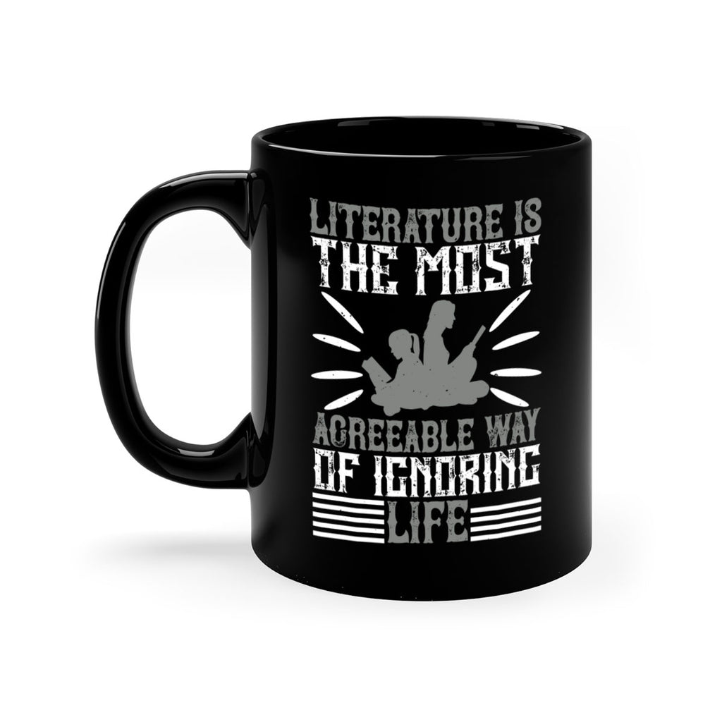 literature is the most agreeable way of ignoring life 61#- Reading - Books-Mug / Coffee Cup