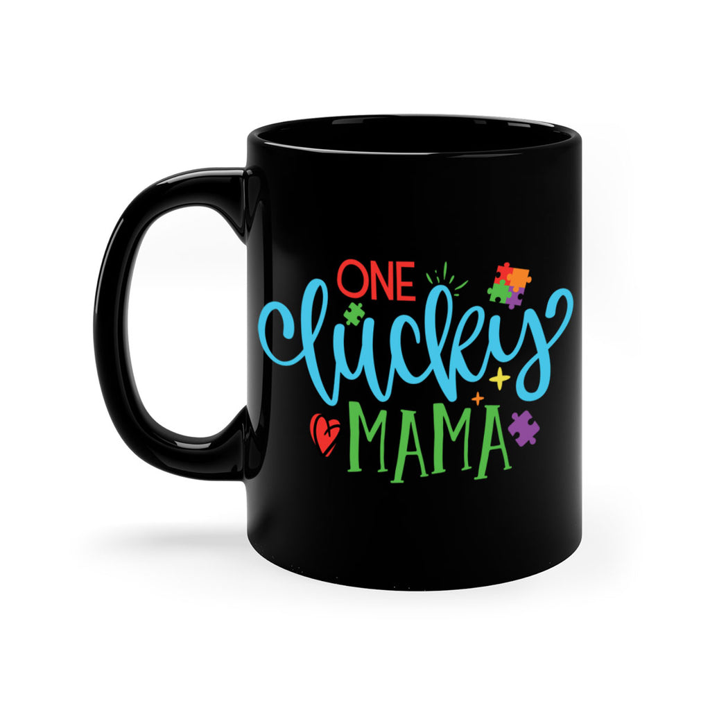 one lucky mama Style 33#- autism-Mug / Coffee Cup