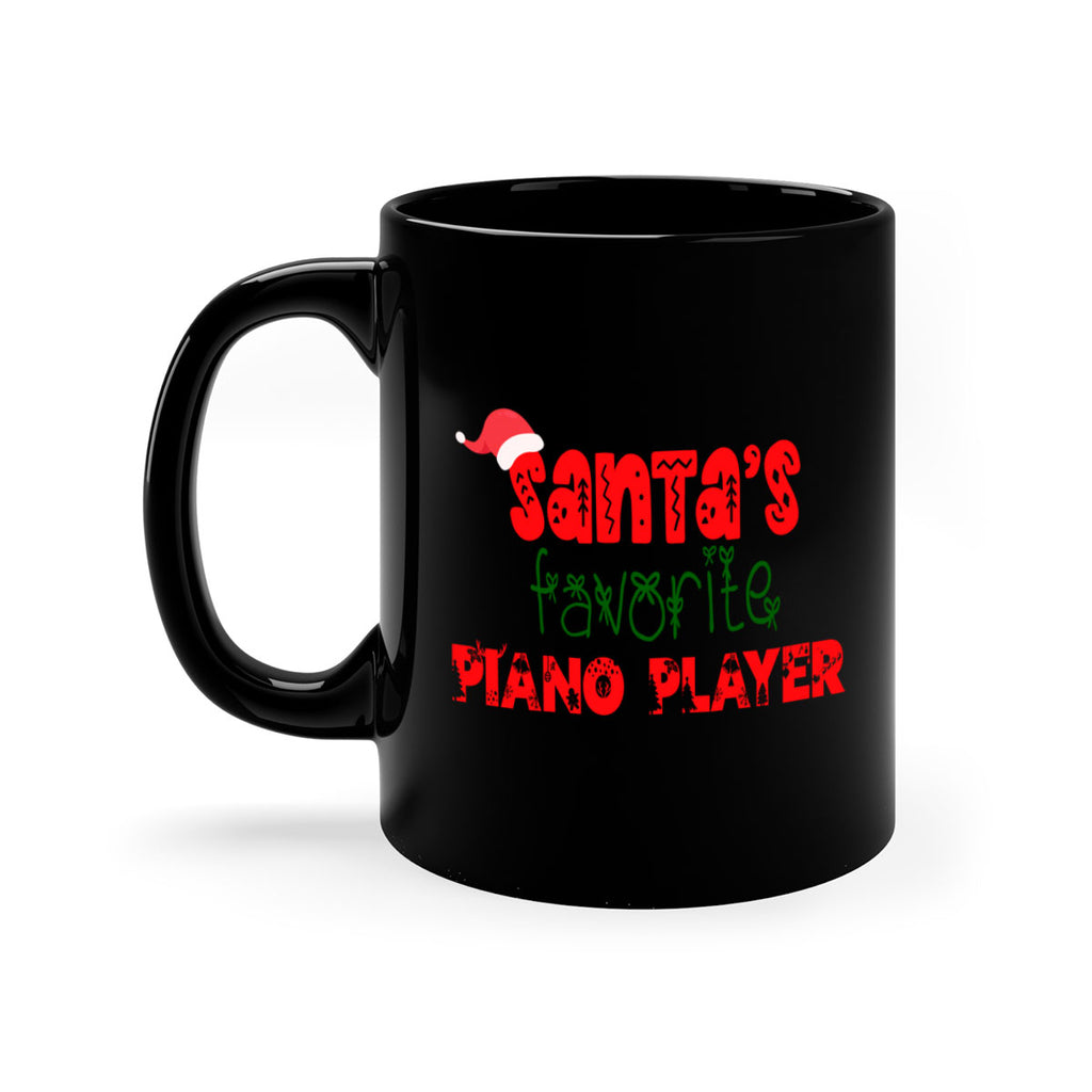 santas favorite piano player style 1019#- christmas-Mug / Coffee Cup