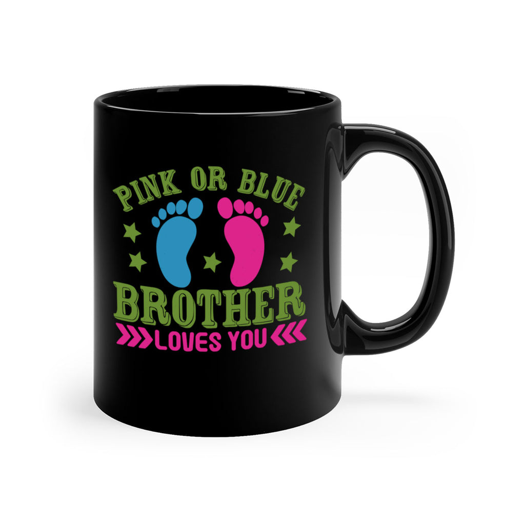 Pink or Blue Brother Loves You Style 181#- baby2-Mug / Coffee Cup
