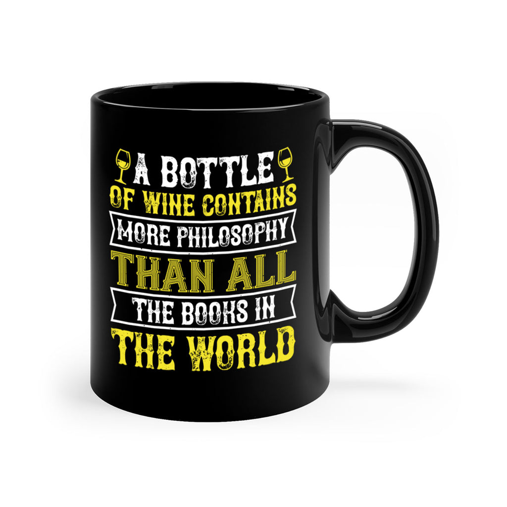 a bottle of wine contains more philosophy 97#- wine-Mug / Coffee Cup