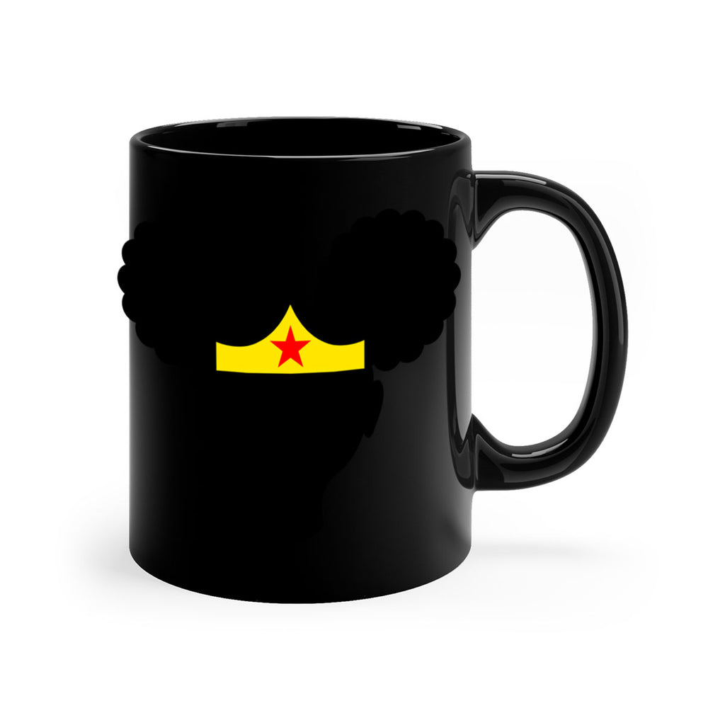 afro puffs girl wonder woman 78#- Black women - Girls-Mug / Coffee Cup
