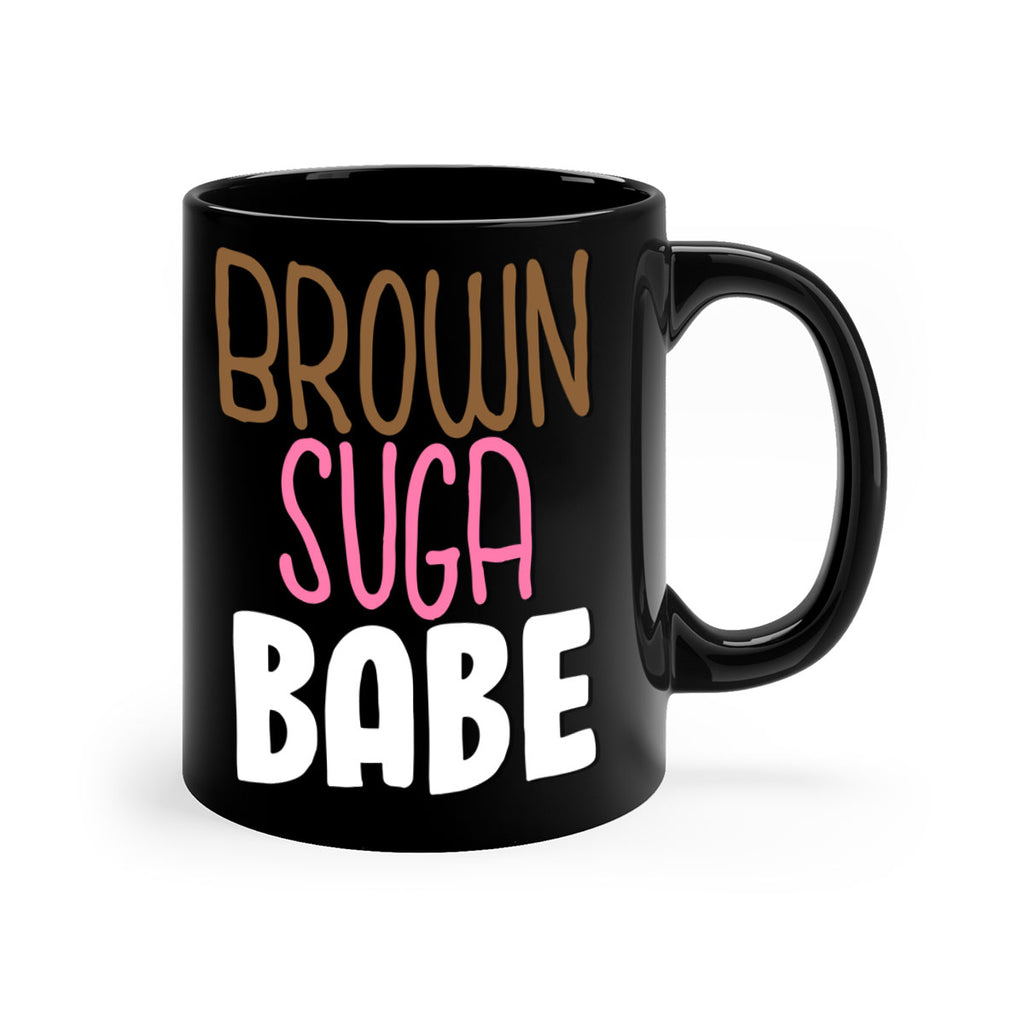 brown suga babe 190#- black words - phrases-Mug / Coffee Cup