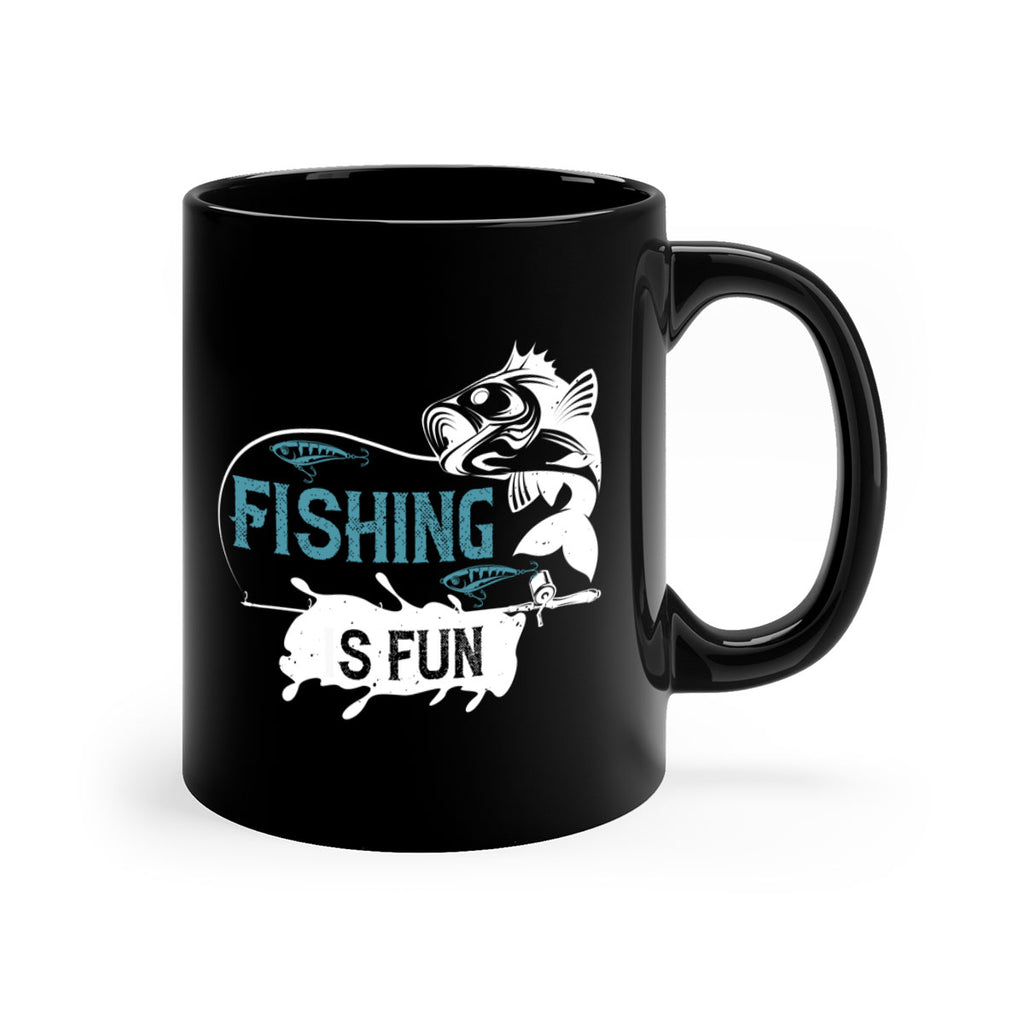fishing is fun 274#- fishing-Mug / Coffee Cup