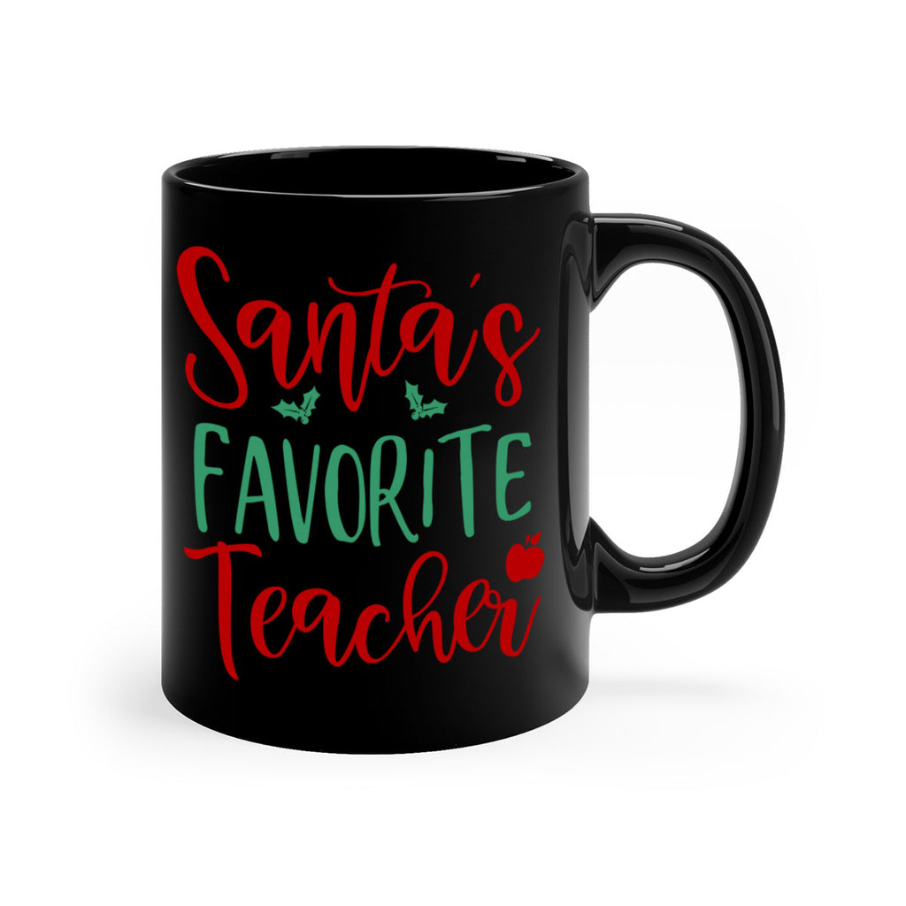 santa s favorite teacher style 609#- christmas-Mug / Coffee Cup
