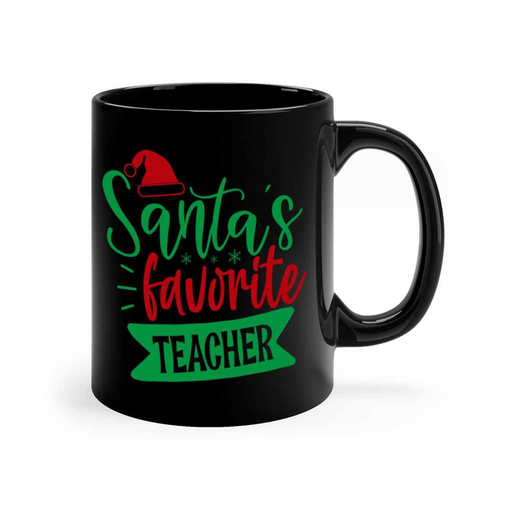 santas favorite teacher style 1116#- christmas-Mug / Coffee Cup