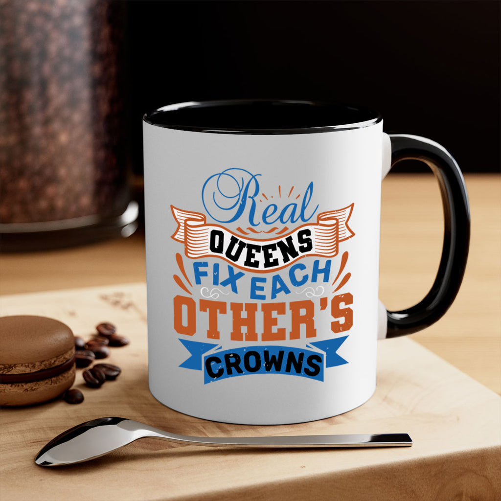 Real queens fix each other’s crowns Style 62#- best friend-Mug / Coffee Cup