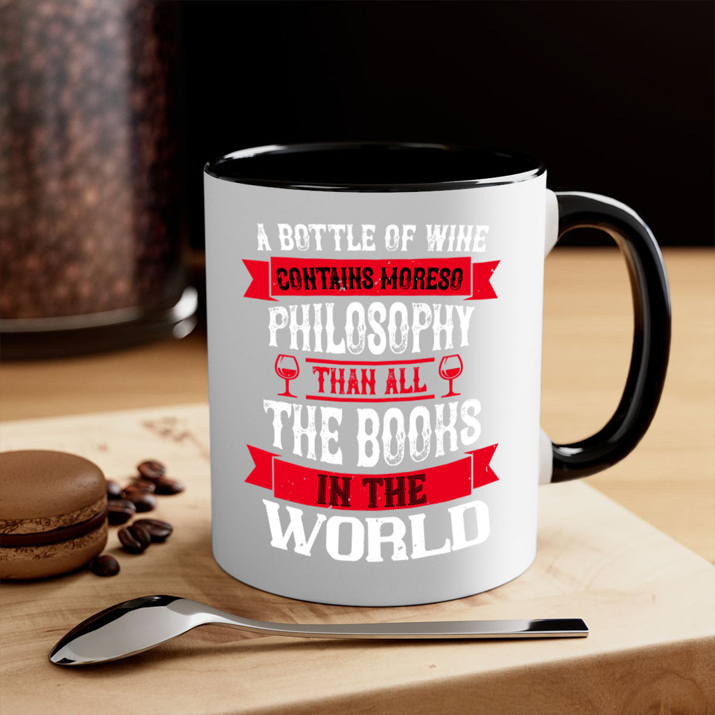 a bottle of wine contains moreso 96#- wine-Mug / Coffee Cup