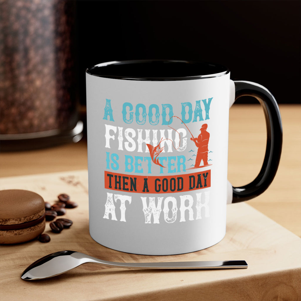a good day fishing 186#- fishing-Mug / Coffee Cup
