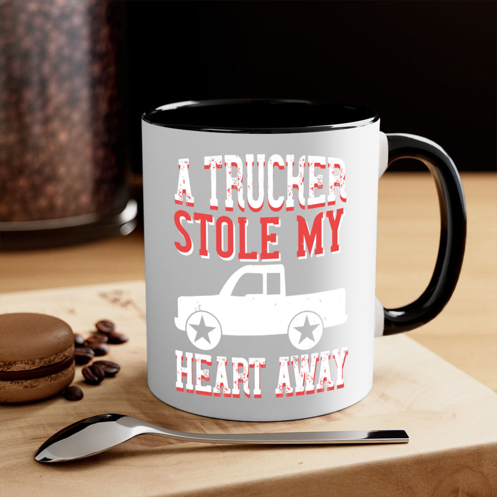 a trucker stole my heart away Style 39#- truck driver-Mug / Coffee Cup