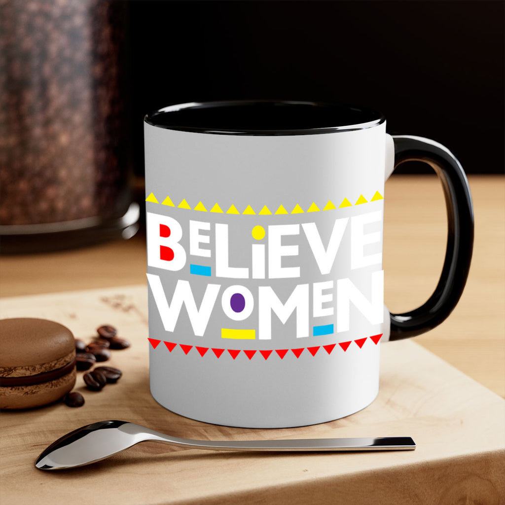 believewomen 254#- black words - phrases-Mug / Coffee Cup