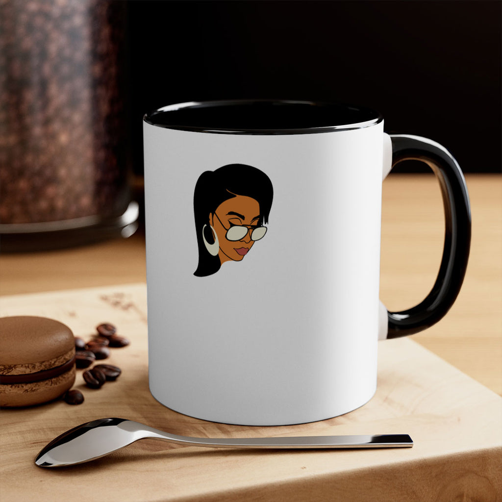black afro 48#- Black women - Girls-Mug / Coffee Cup