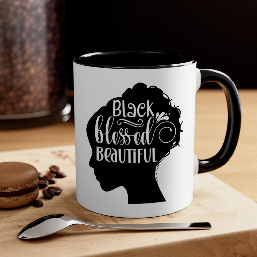black blessed beautiful Style 62#- Black women - Girls-Mug / Coffee Cup