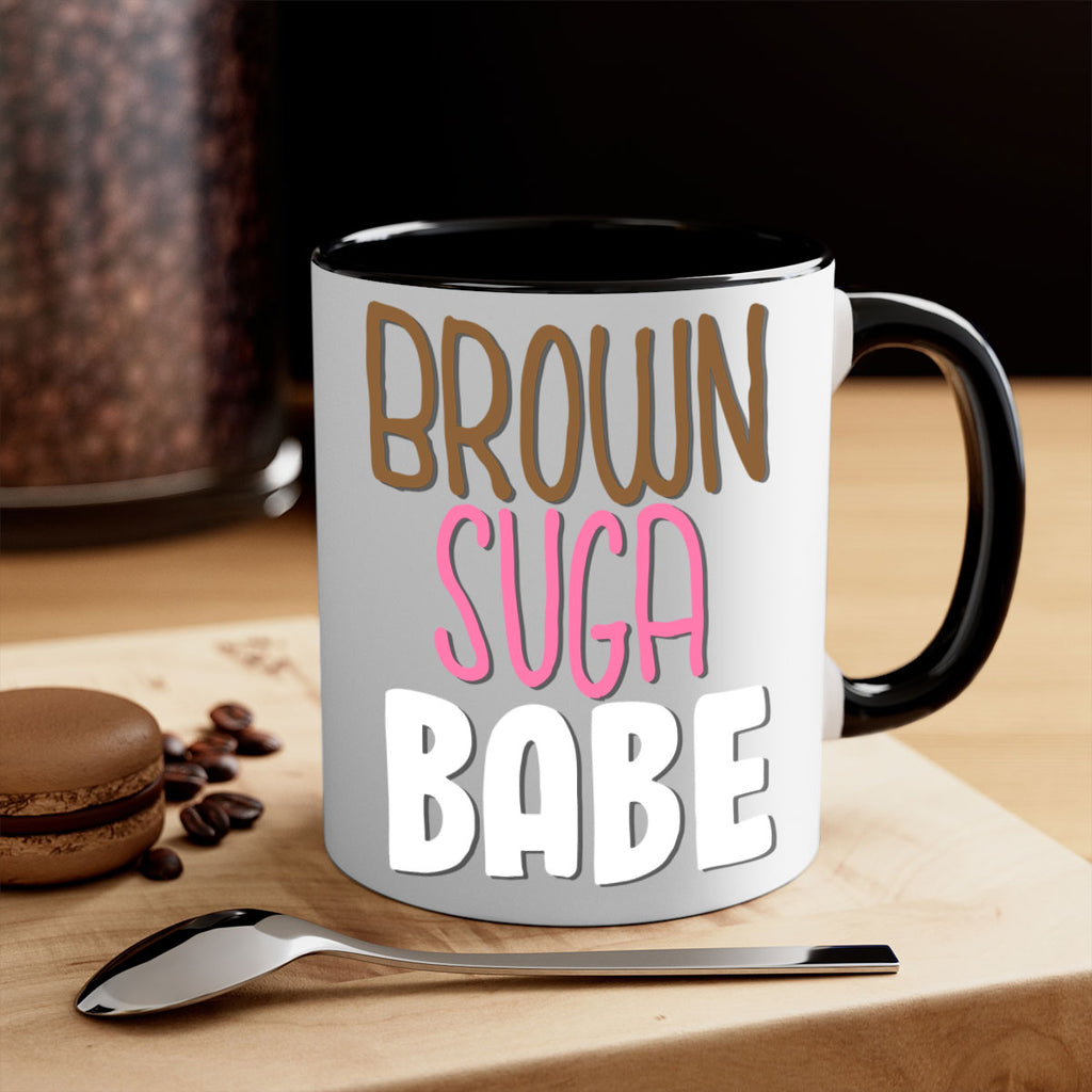 brown suga babe 190#- black words - phrases-Mug / Coffee Cup