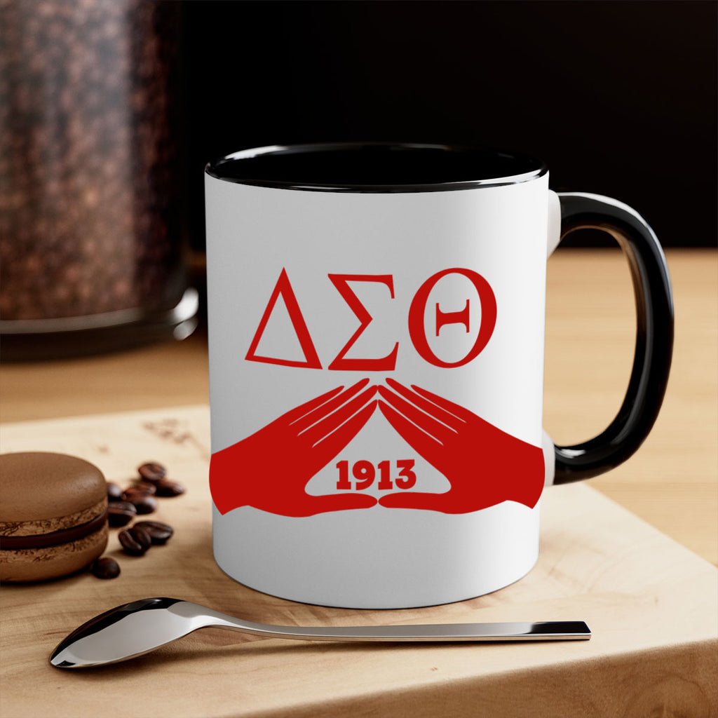 delta sigma theta 8#- black words - phrases-Mug / Coffee Cup