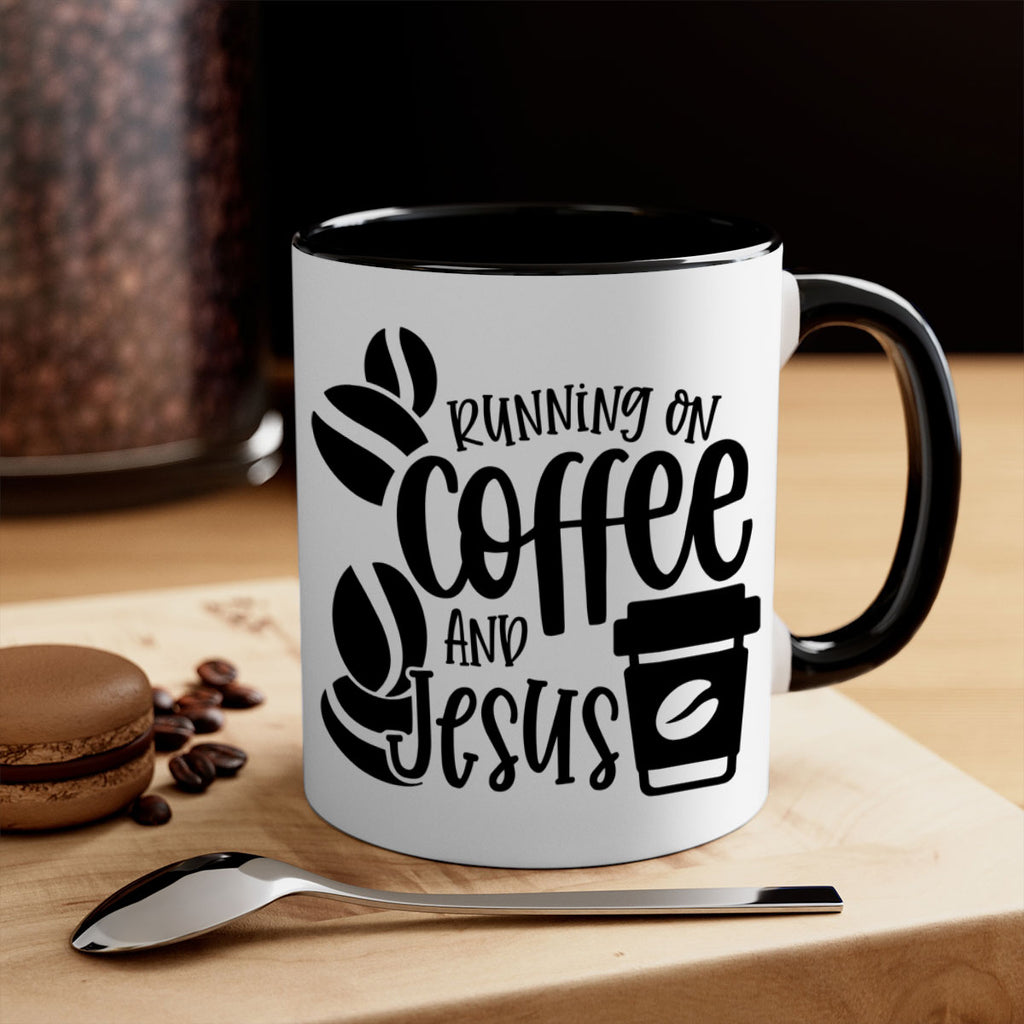 running on coffee and jesus 38#- coffee-Mug / Coffee Cup