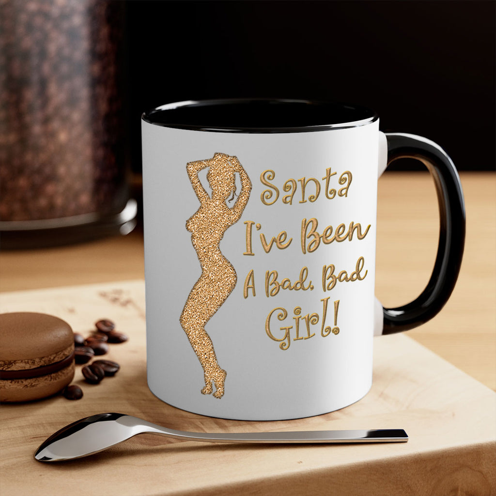 santa ive been a bad girl gold 448#- christmas-Mug / Coffee Cup