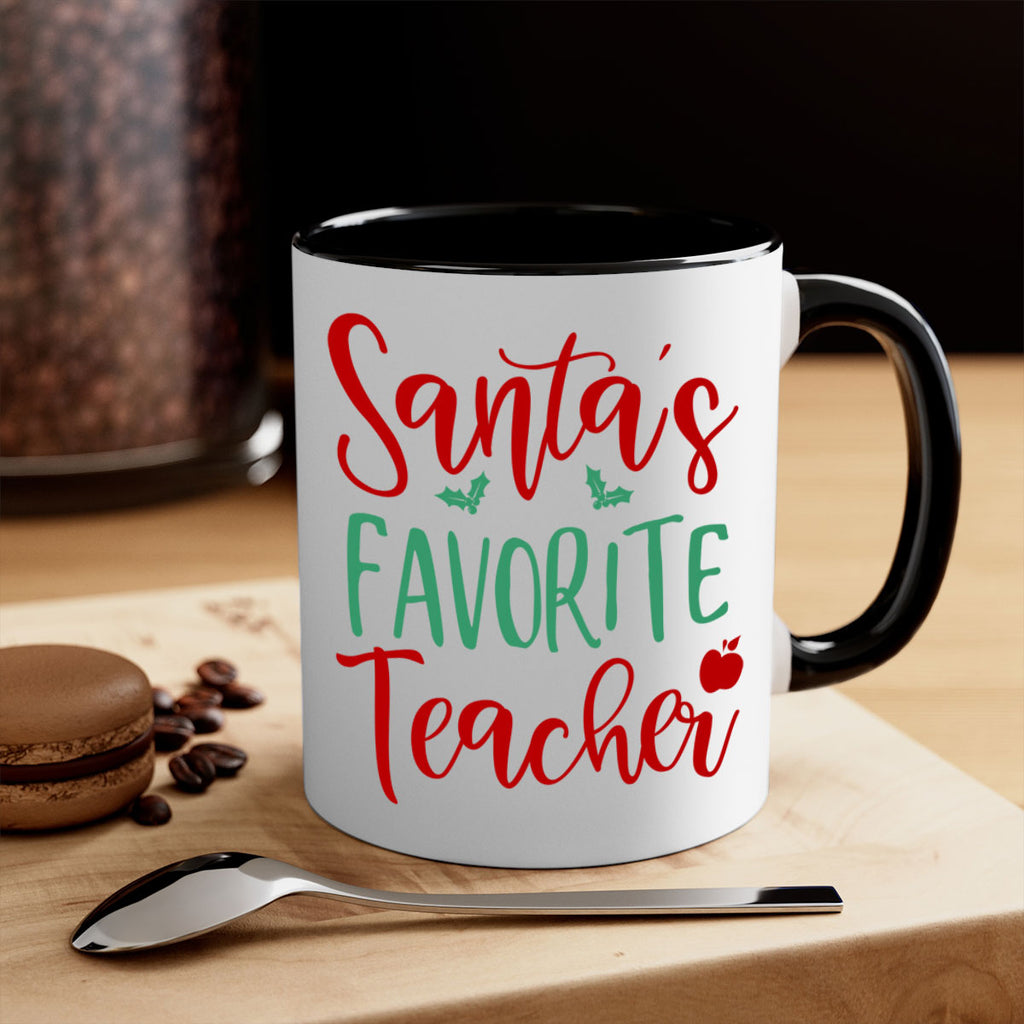 santa s favorite teacher style 609#- christmas-Mug / Coffee Cup