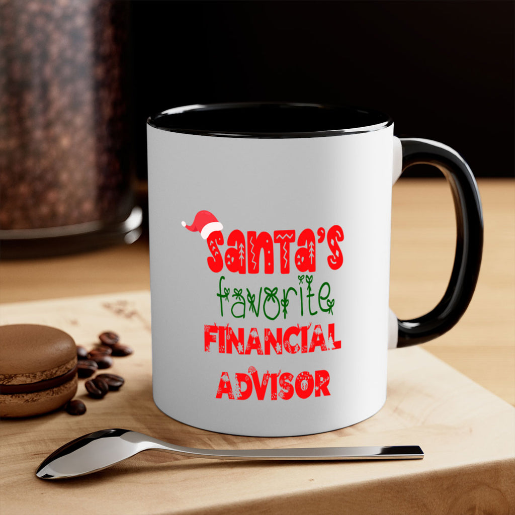 santas favorite financial advisor style 816#- christmas-Mug / Coffee Cup