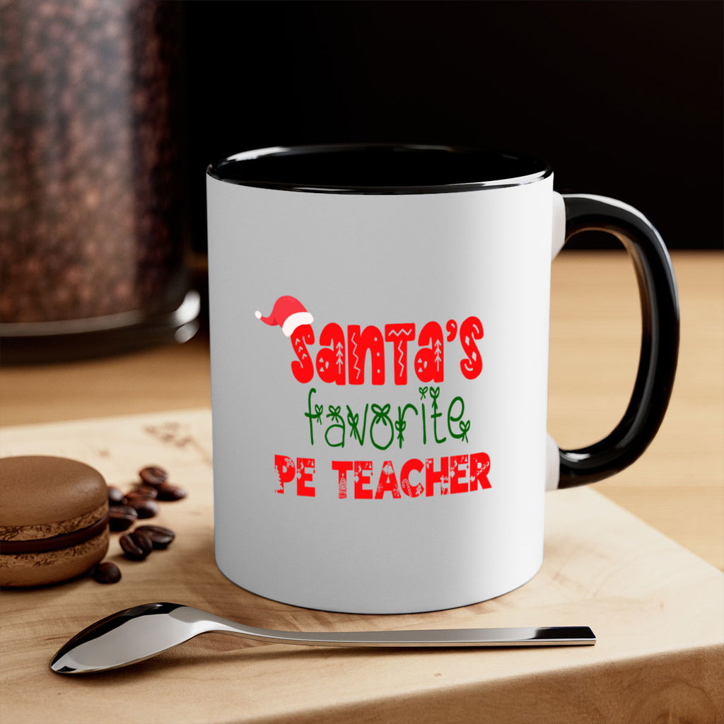 santas favorite pe teacher style 1002#- christmas-Mug / Coffee Cup