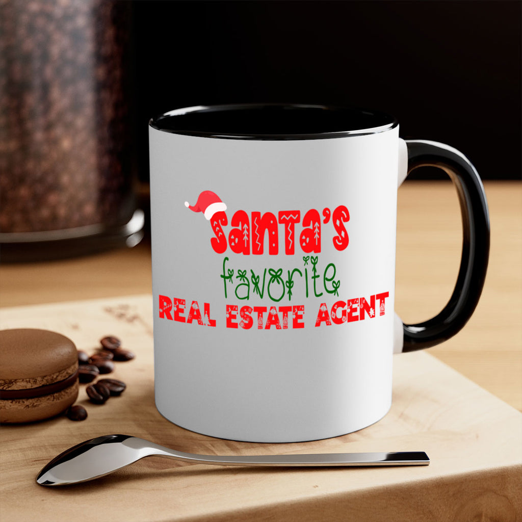 santas favorite real estate agent style 1055#- christmas-Mug / Coffee Cup