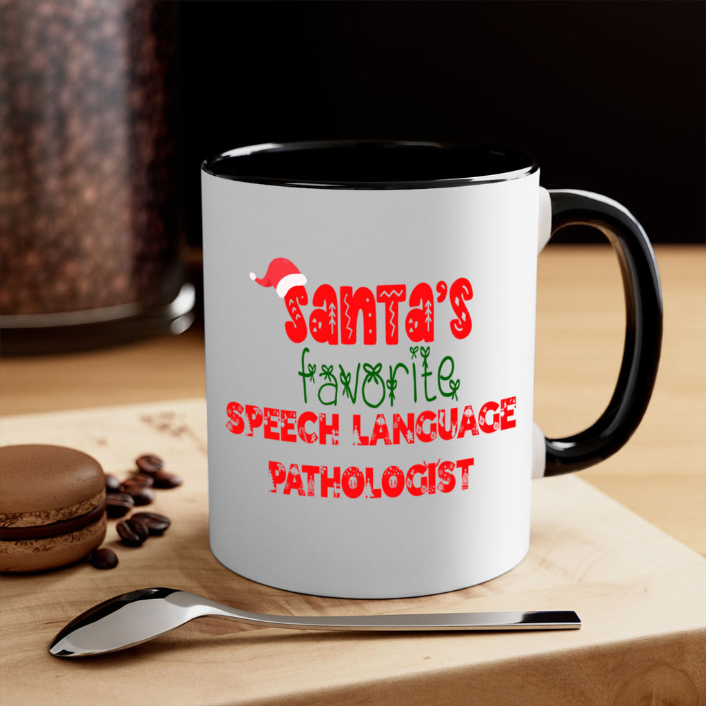 santas favorite speech language pathologist style 1090#- christmas-Mug / Coffee Cup