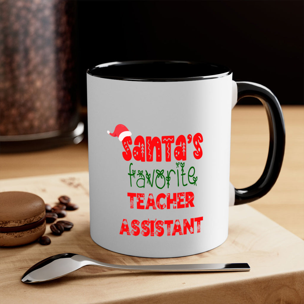 santas favorite teacher assistant style 1117#- christmas-Mug / Coffee Cup