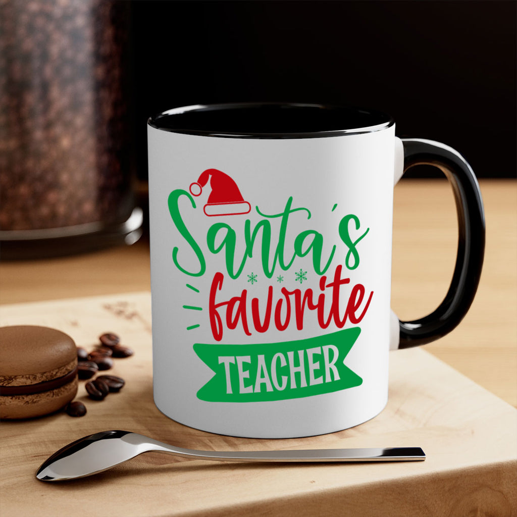 santas favorite teacher style 1116#- christmas-Mug / Coffee Cup