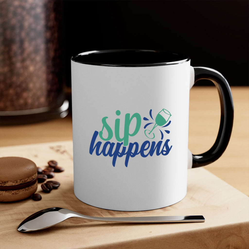 sip happens 165#- wine-Mug / Coffee Cup