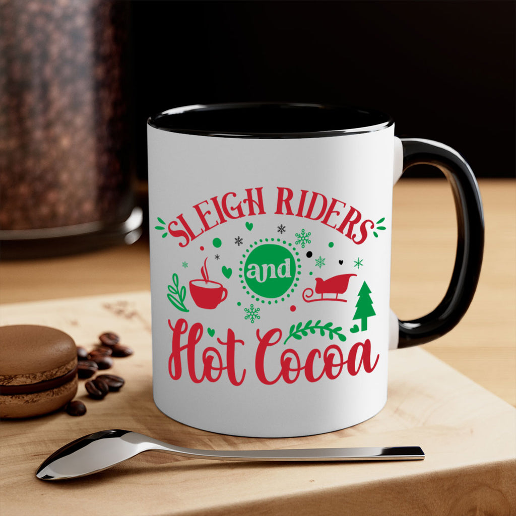 sleigh riders and hot cocoa style 1176#- christmas-Mug / Coffee Cup