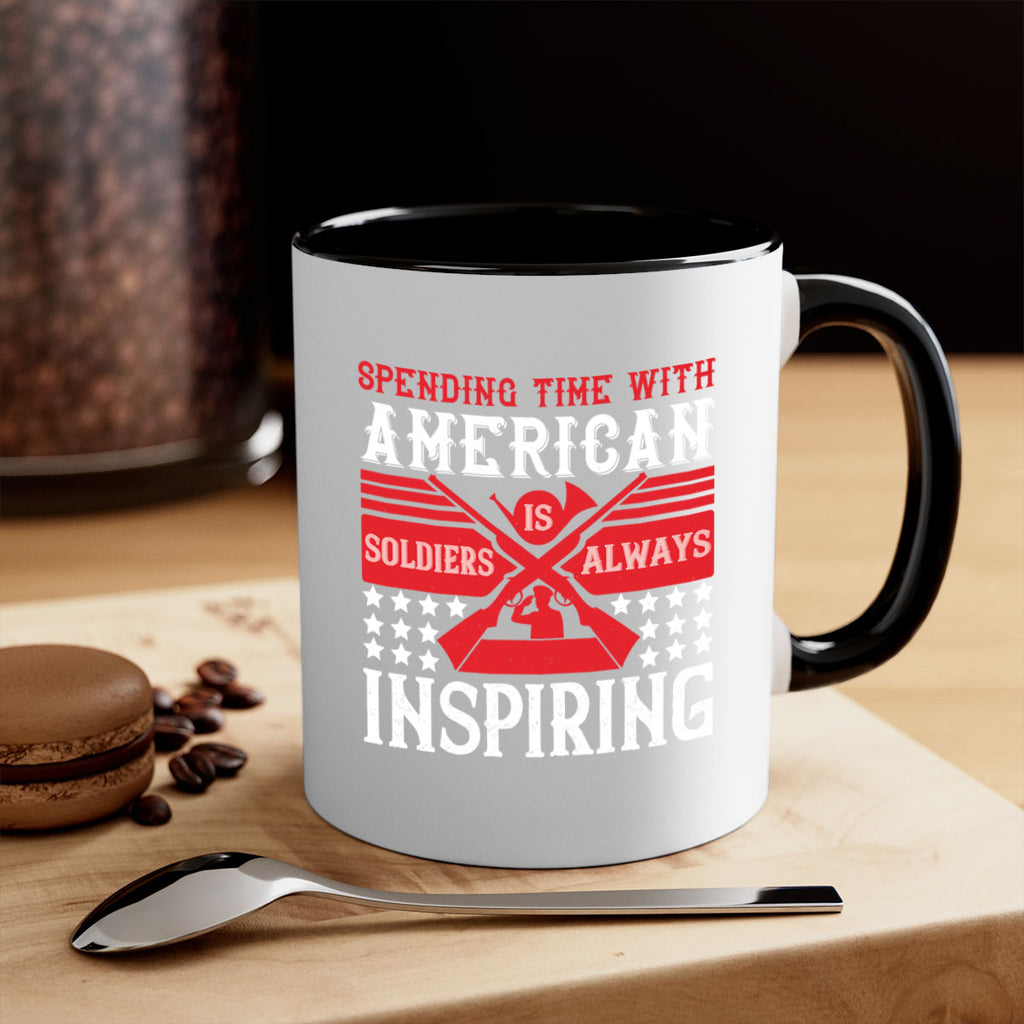spending time with america’s soldiers is always inspiring 30#- veterns day-Mug / Coffee Cup