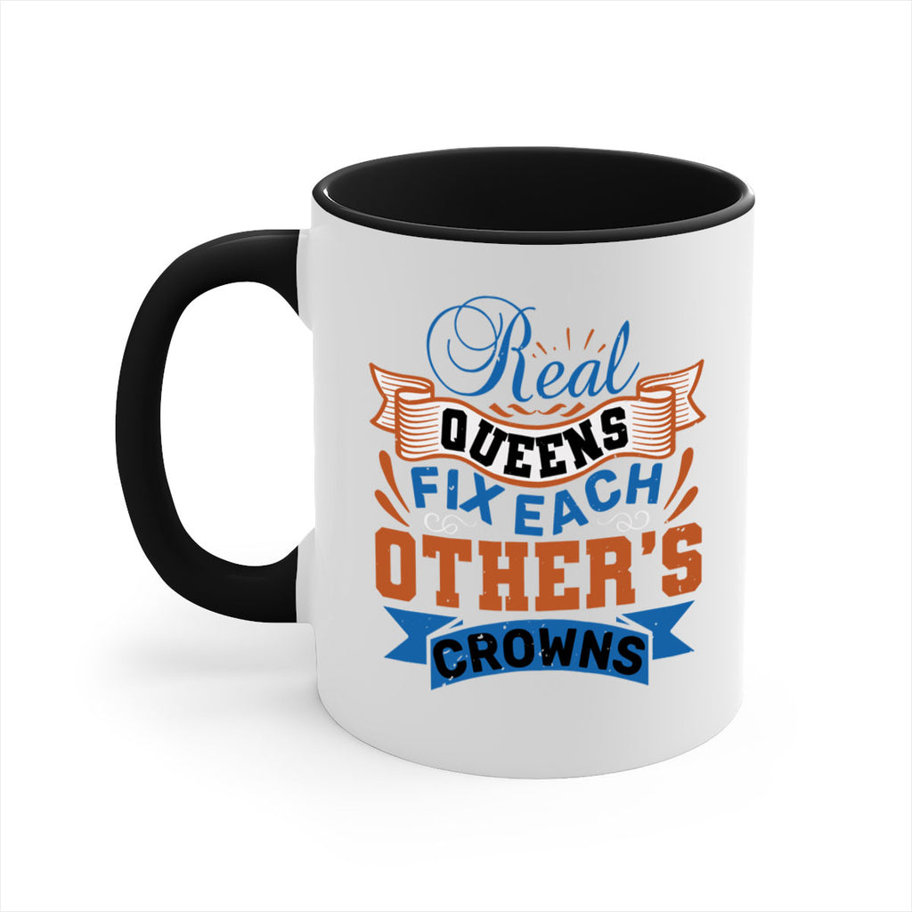 Real queens fix each other’s crowns Style 62#- best friend-Mug / Coffee Cup