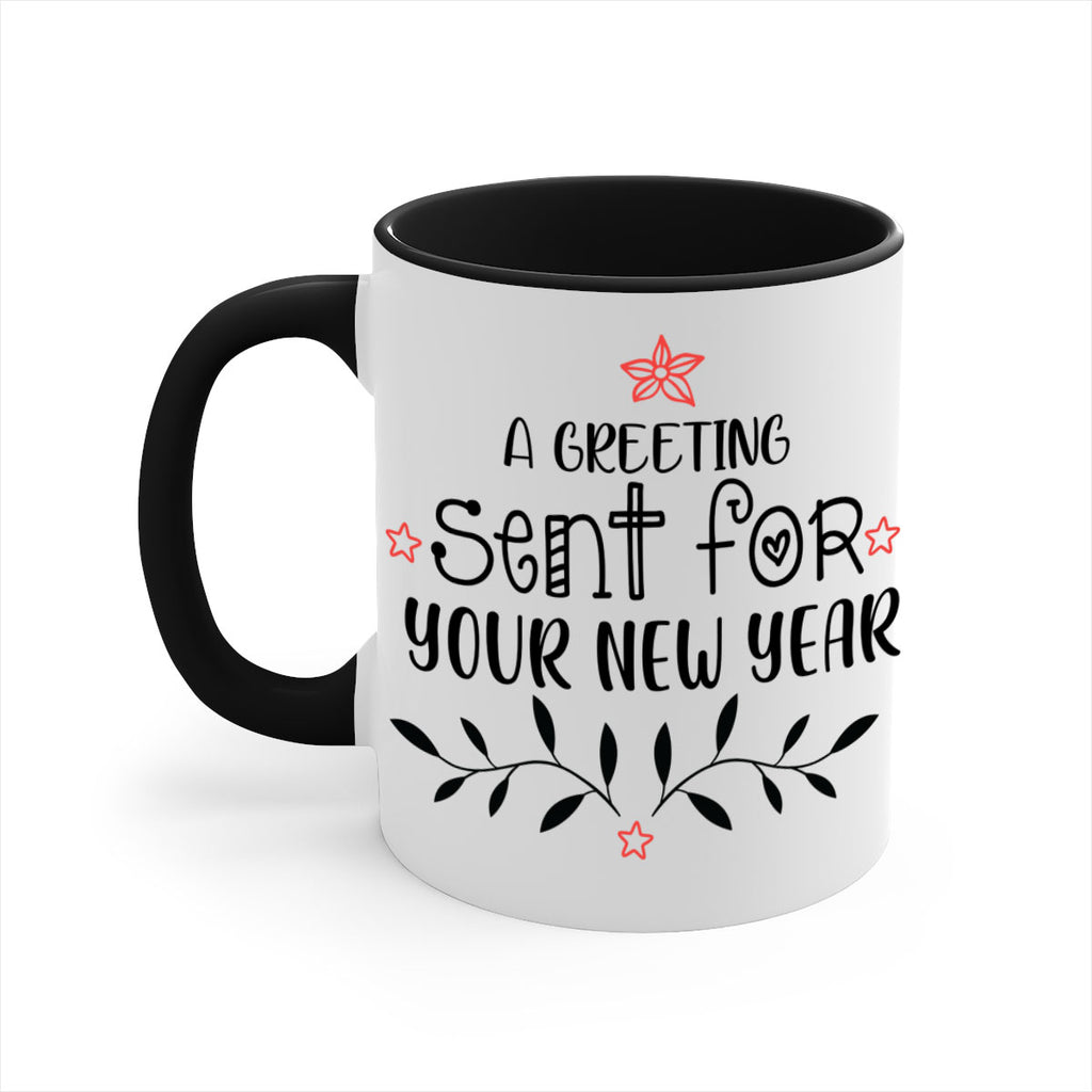 a greeting sent for your new year style 40#- christmas-Mug / Coffee Cup